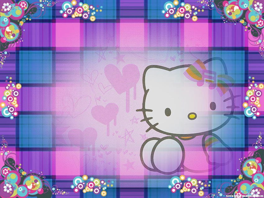Hello Kitty Purple – Swaggy HD wallpaper
