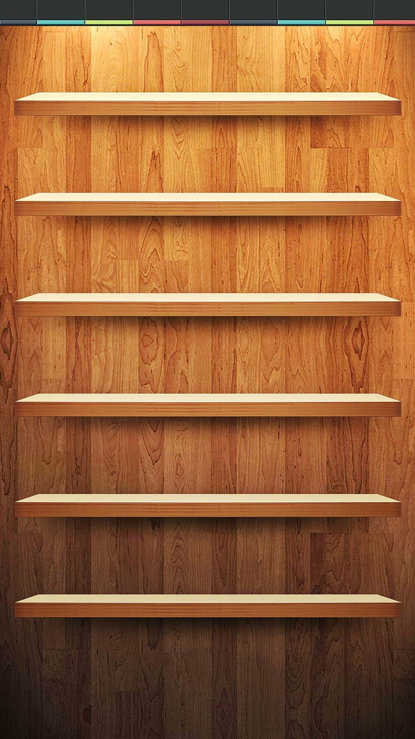 Wood App Shelf with Status bar backgrounds for iPhone 6/6s Plus : r/i HD phone wallpaper