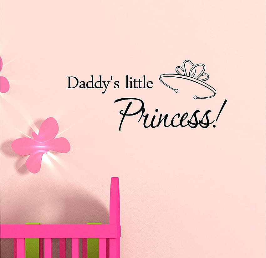 Daddy's Little Princess Vinyl Wall Art Inspirational Quotes Decal Sticker: Fai da te Sfondo HD