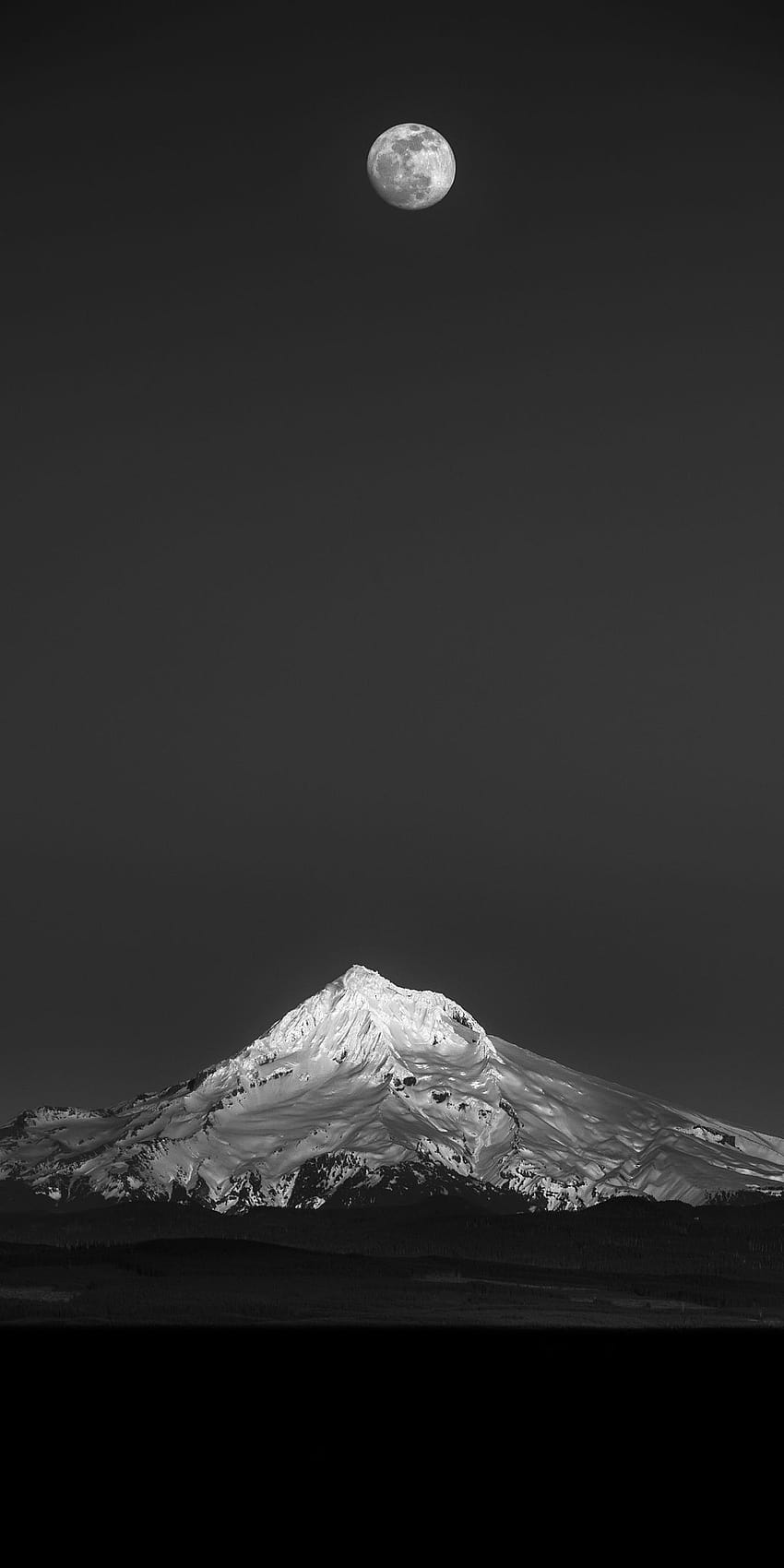 Black Amoled, amoled mountain HD phone wallpaper