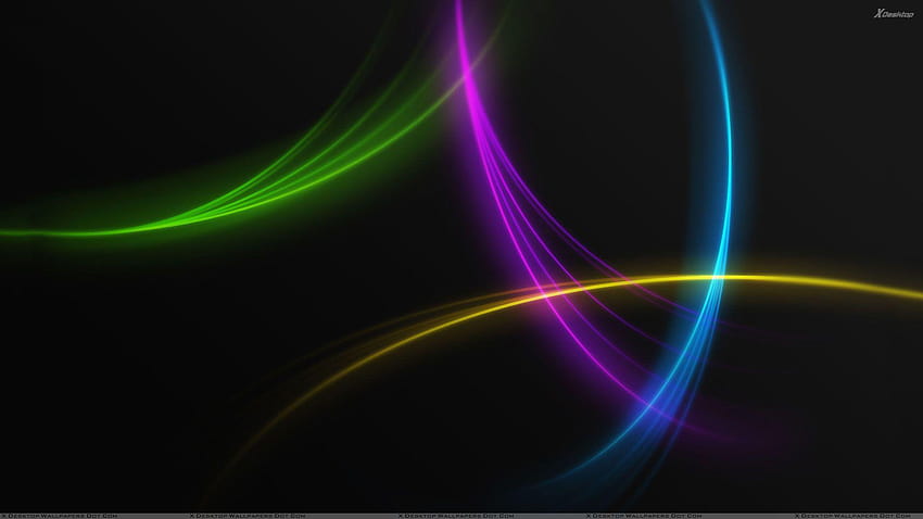 Beautiful Colorful Lines on Black Backgrounds, black id HD wallpaper ...