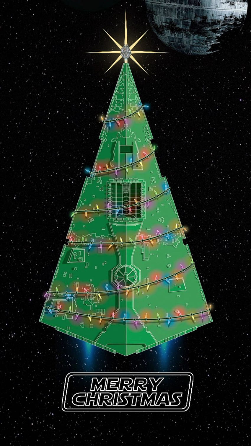 Весела Коледа от „Междузвездни войни“, Коледа междузвездни войни HD тапет за телефон