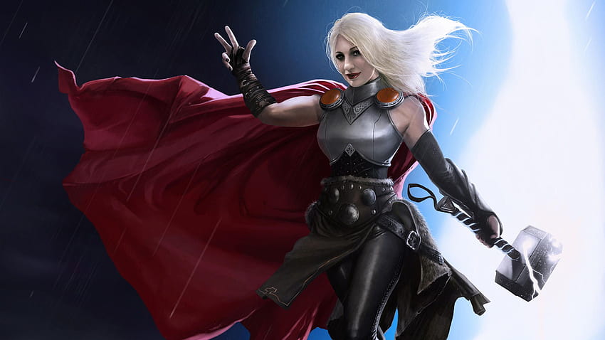 Lady Thor, Superheroes, Backgrounds, thor women HD wallpaper