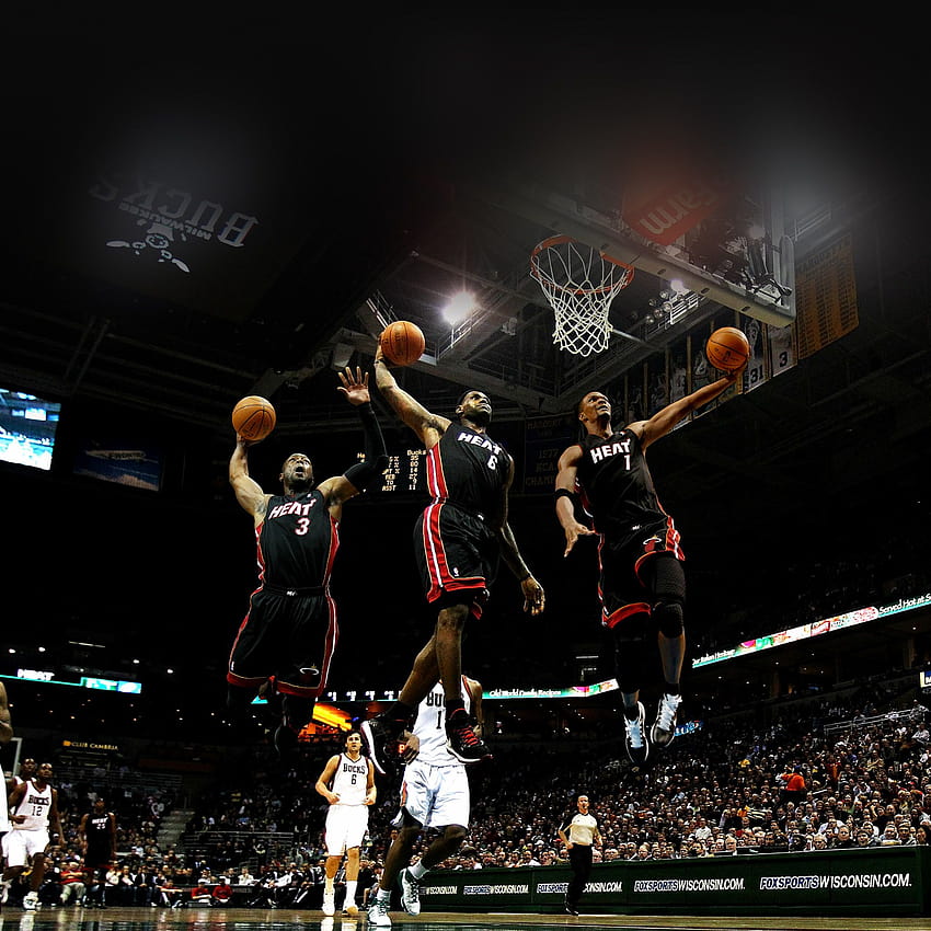 IOS7 miami heat dunks parallax iPhone iPad [2048x2048] for your , Mobile & Tablet HD phone wallpaper