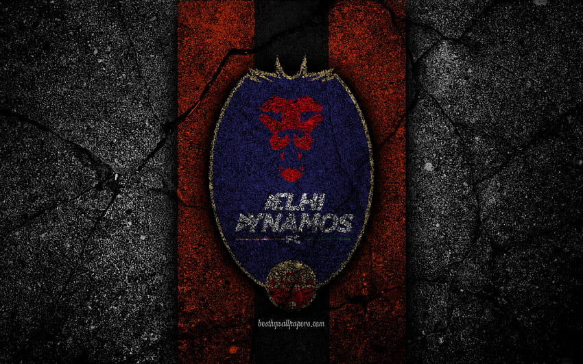 FC Delhi Dynamos, ISL, logo, Indian Super, dynamos fc HD wallpaper