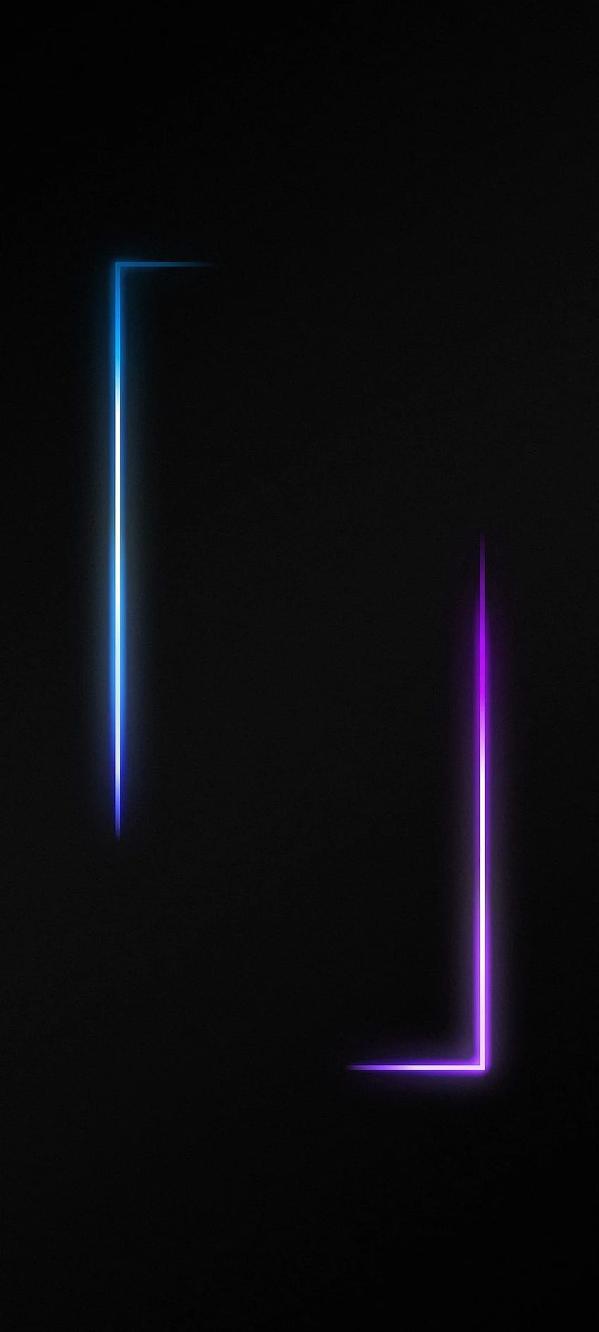 Border AMOLED Schwarz Neon, Neon amoled HD-Handy-Hintergrundbild