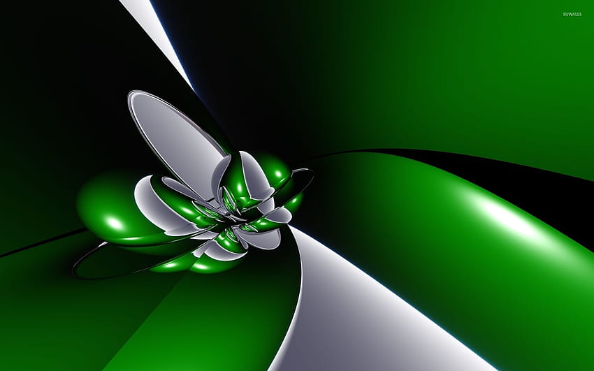 Green and Silver HD wallpaper
