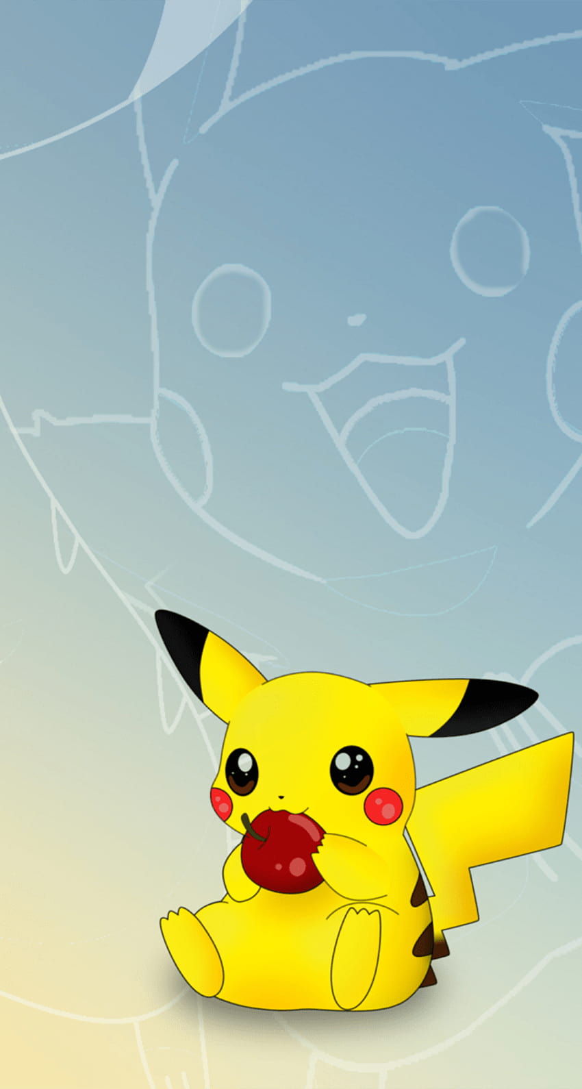 Pikachu Eating HD phone wallpaper