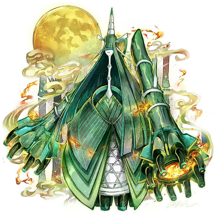 Shiny Art) Celesteela in Bamboo Forest + Shiny Version