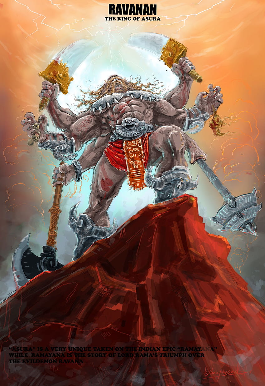 The Ravana , vishnu prasad, ravana mobile HD phone wallpaper | Pxfuel