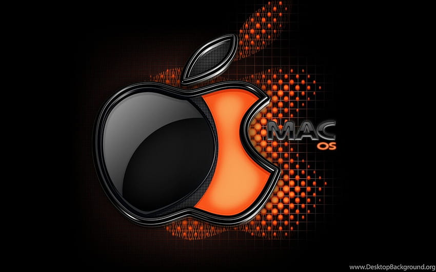 Hp 로고 검정 및 주황색 Apple Mac OS 모바일 ... 배경 HD 월페이퍼