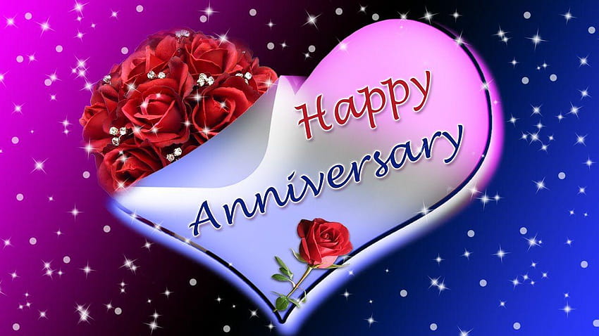 Życzenia z okazji rocznicy ślubu, szczęśliwej rocznicy Tapeta HD