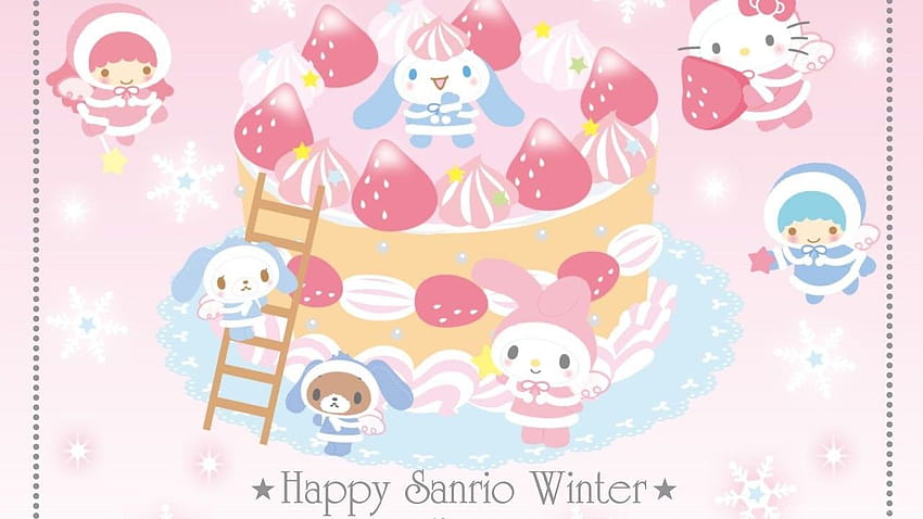 Hello Kitty Winter Le Coin Kawaii Tła, kawaii zima Tapeta HD