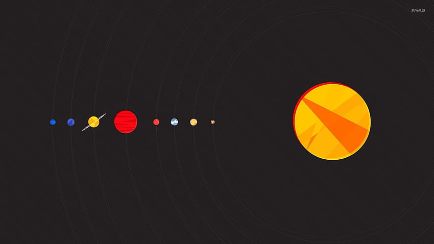 Solar system Minimalistic 26848 [1920x1080] for your , Mobile & Tablet HD wallpaper