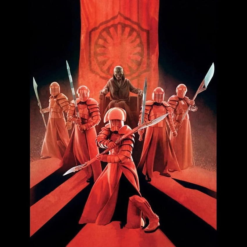Pemimpin Tertinggi Snoke Dan Pengawal Praetorian Elitnya wallpaper ponsel HD