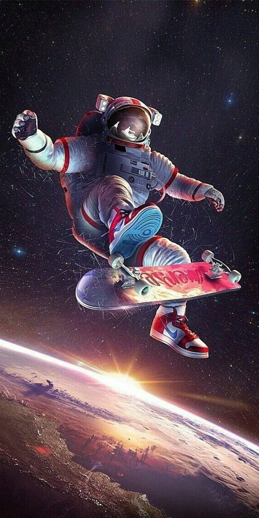 Space skate by rxssoap1, cool skateboard HD phone wallpaper