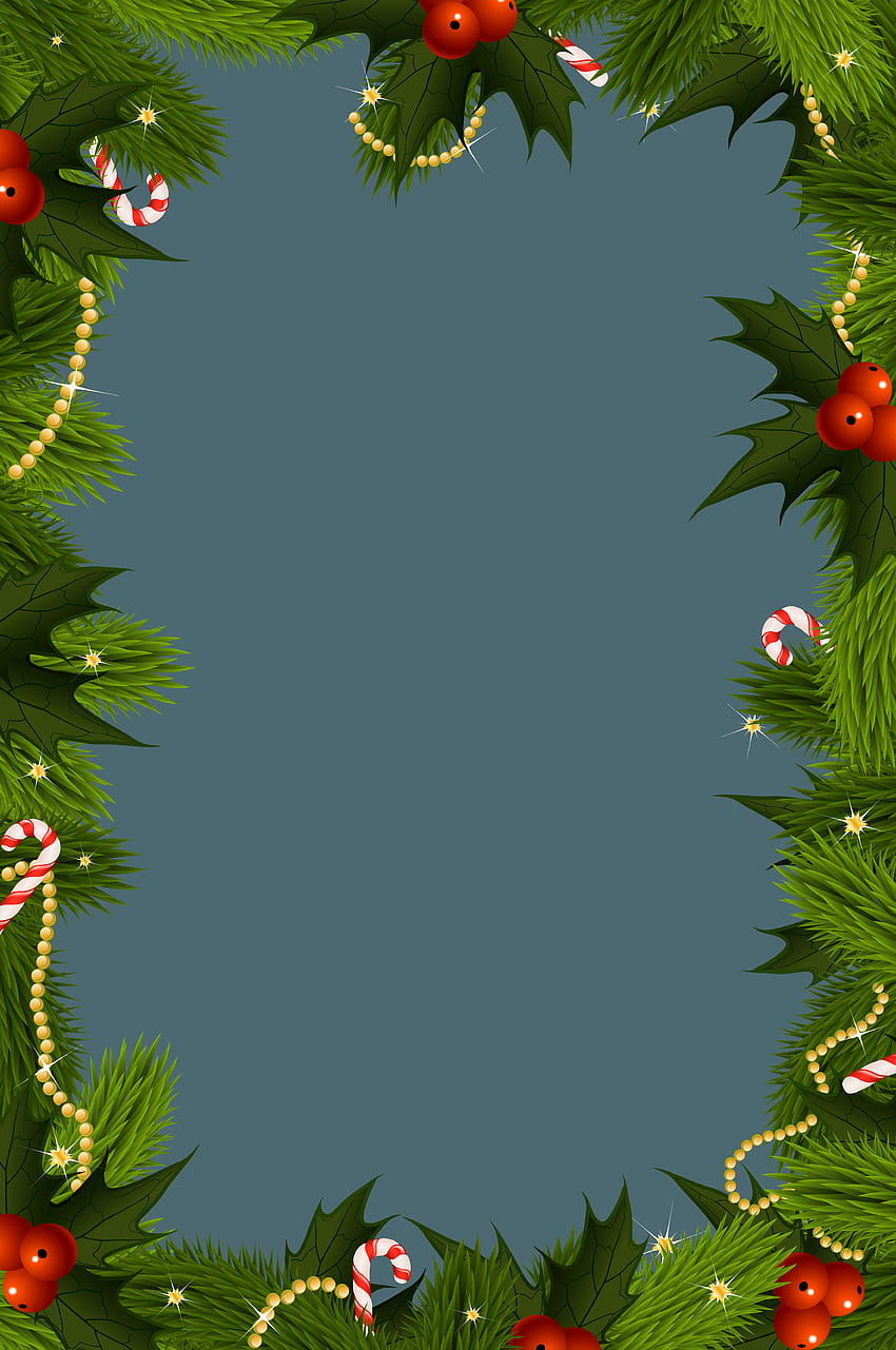 Marco de borde PNG de Navidad transparente, borde de Navidad fondo de pantalla del teléfono