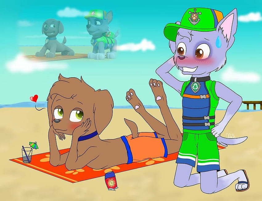 Zuma and Rocky love time :3 by machakar52, paw patrol the movie HD wallpaper