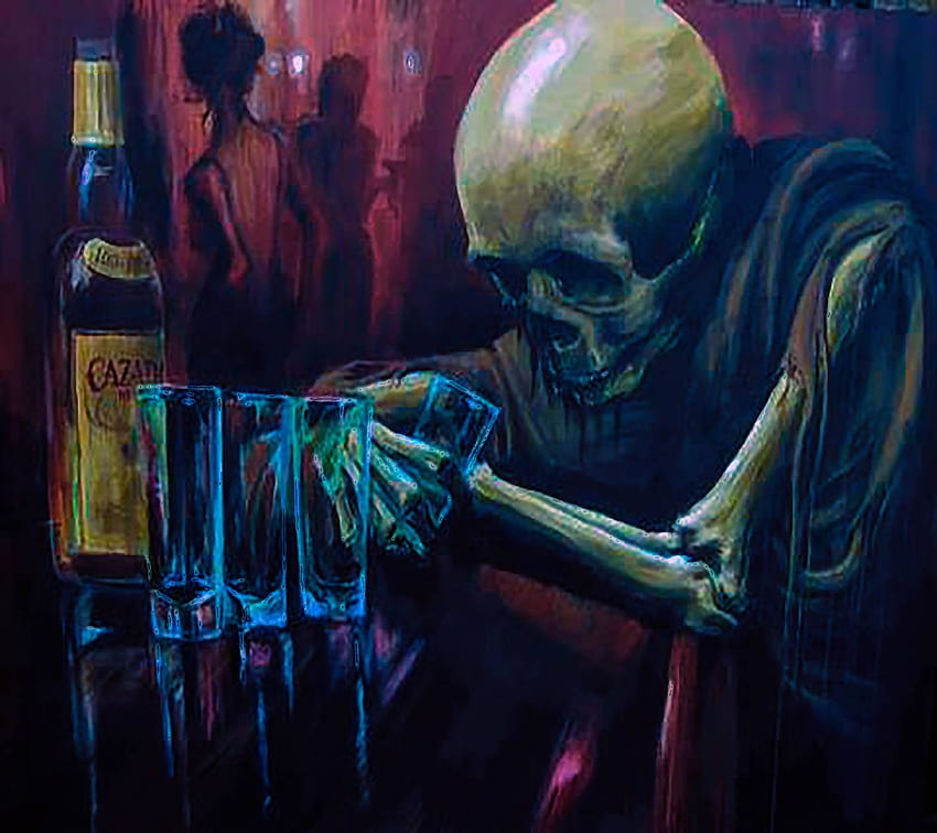 孤独な酒飲み by shankar_gurjar 高画質の壁紙