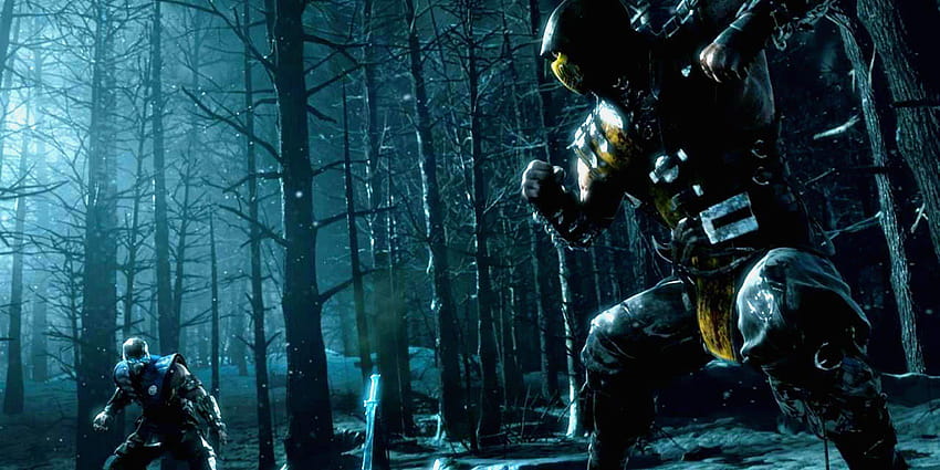 Subzero gegen Scorpion Mortal Kombat X, Mortal Kombat Scorpion gegen Sub Zero HD-Hintergrundbild