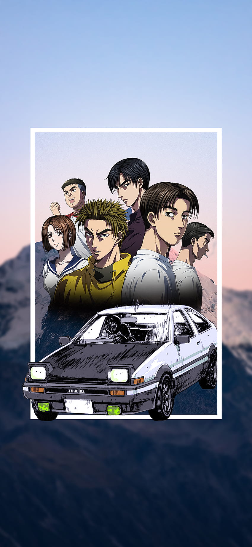 Anime Initiale D, Fujiwara Takumi HD-Handy-Hintergrundbild
