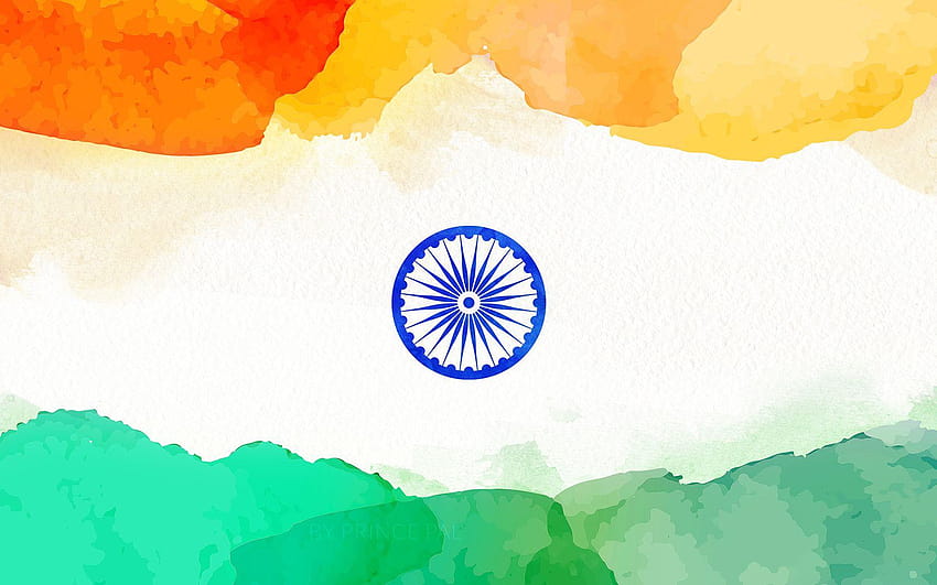 インドの国旗、bjp フラグ背景黒 高画質の壁紙