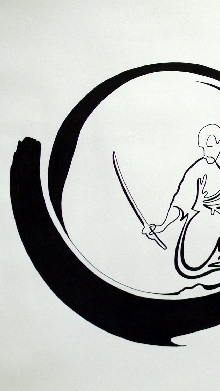 Japanese kendo katana martial arts sports, kendo art HD phone wallpaper