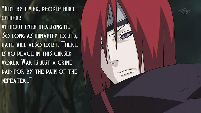 Zitate Schmerz, Naruto-Zitate HD-Hintergrundbild