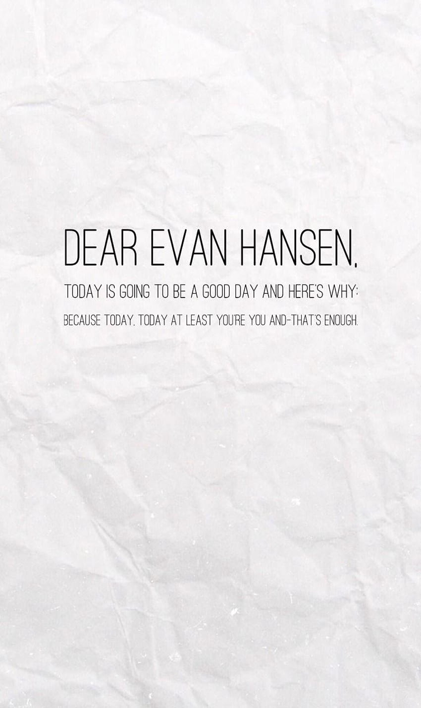 Well, dear evan hansen HD phone wallpaper