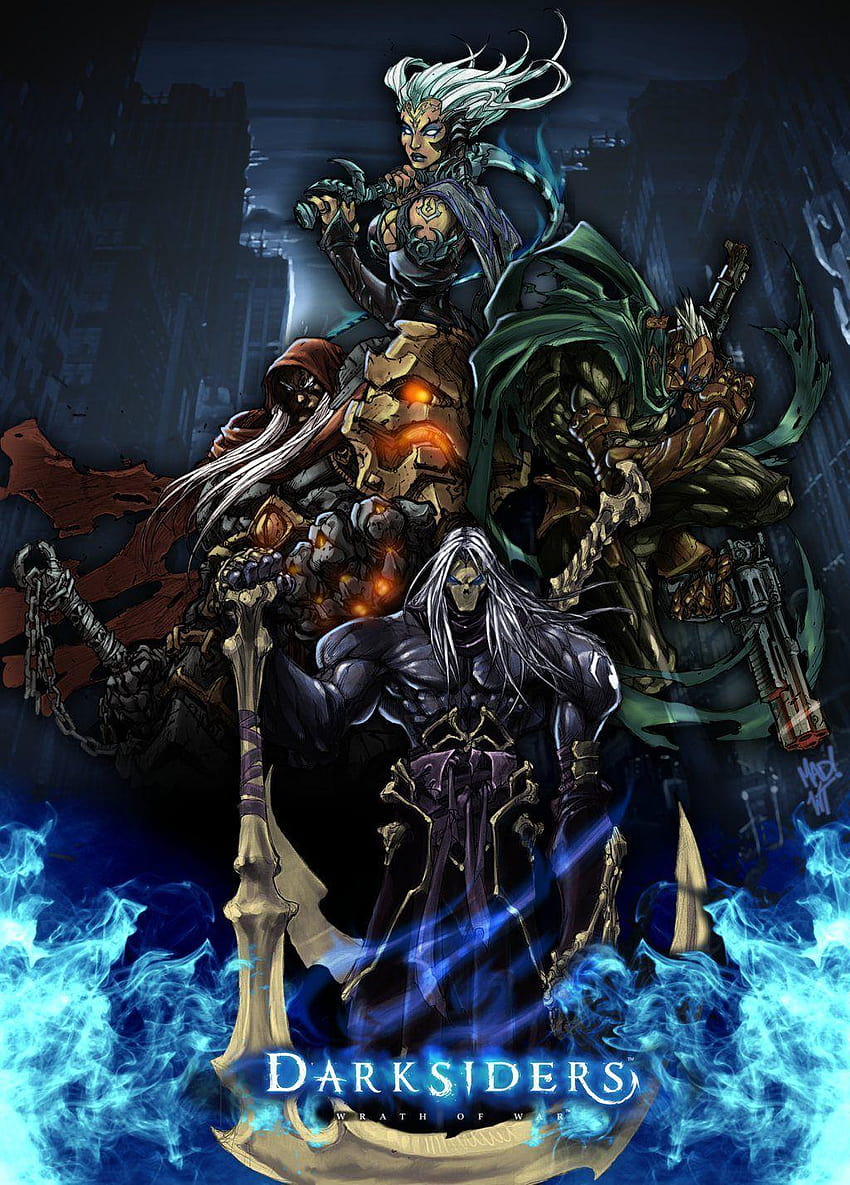 Os Quatro Cavaleiros do Apocalipse, os quatro cavaleiros darksiders Papel de parede de celular HD