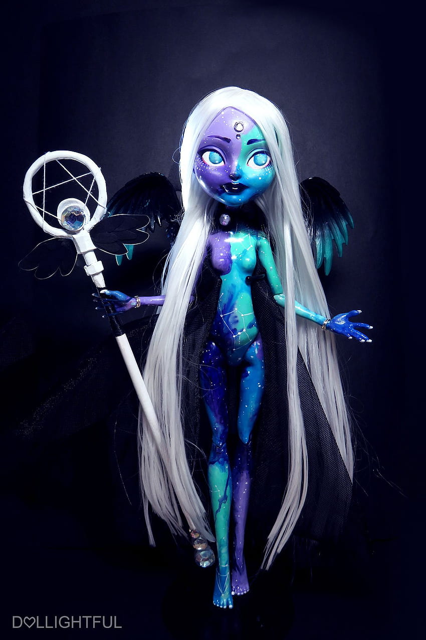 Nova, the Galaxy Goddess. Custom OOAK Monster High Ever After High doll by Dollightful HD phone wallpaper