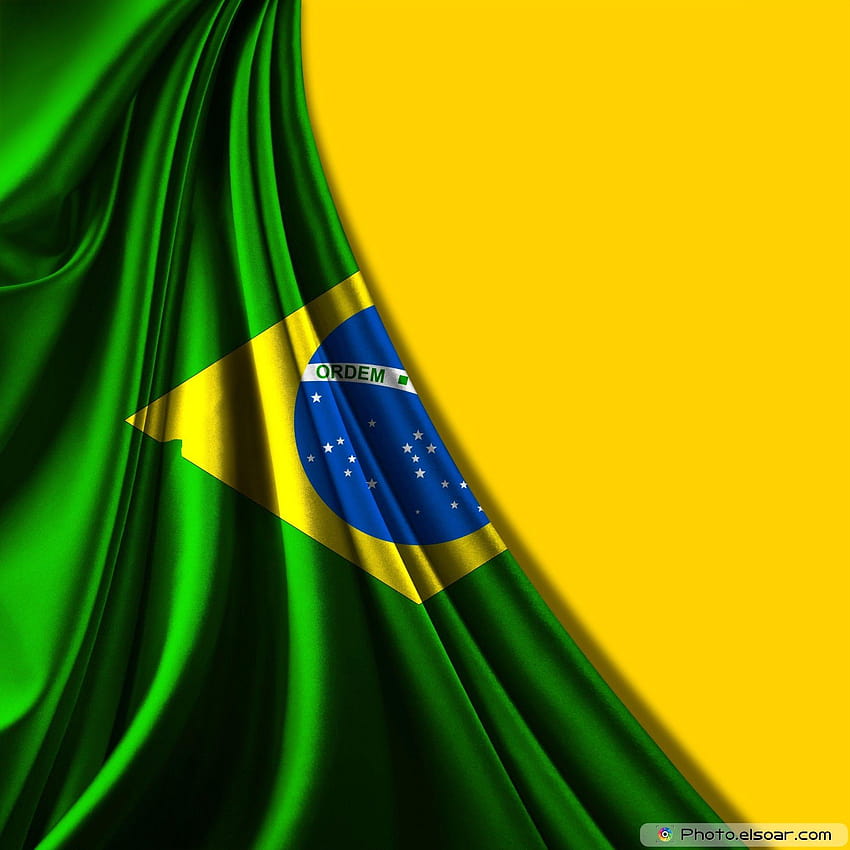Фонове на Бразилия, флаг на Бразилия 3d HD тапет за телефон
