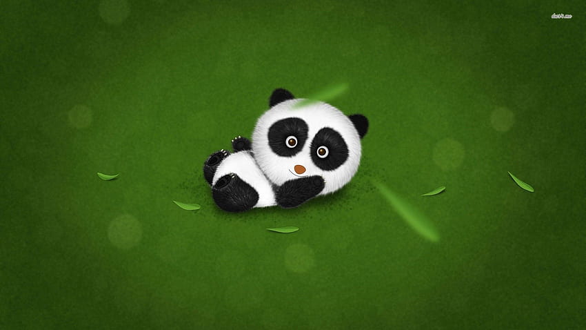 Funny Cartoon Panda, little pandas HD wallpaper