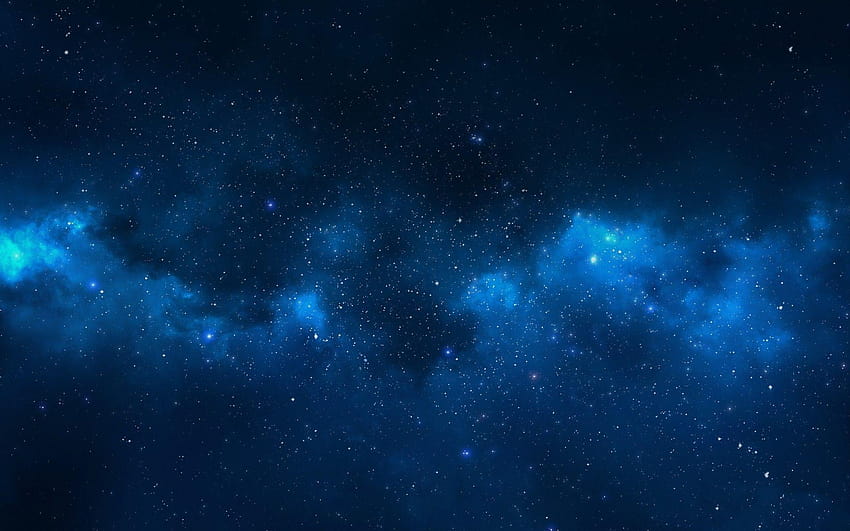 At Night Sky Phone, blue starry sky aesthetic HD wallpaper