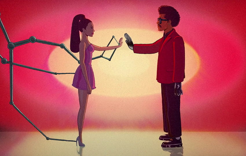 Ariana Grande adiciona um novo verso para 'Save Your Tears' de The Weeknd em remix, o weeknd salva suas lágrimas papel de parede HD