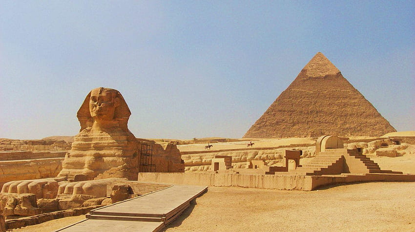 Giza Pyramid And Sphinx, pyramid of giza HD wallpaper