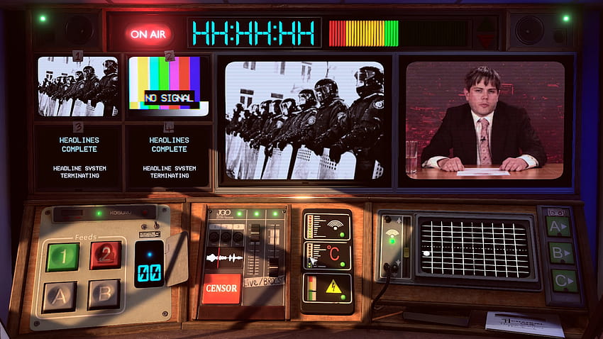 Not For Broadcast mixes '80s newsroom satire with Papers, Please HD wallpaper