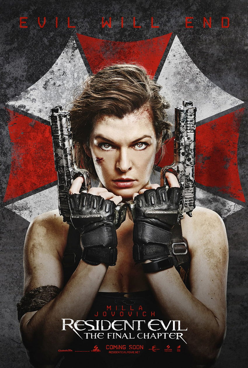 Resident Evil the final chapter постер холивудски филм широк, постер на холивудски филм HD тапет за телефон