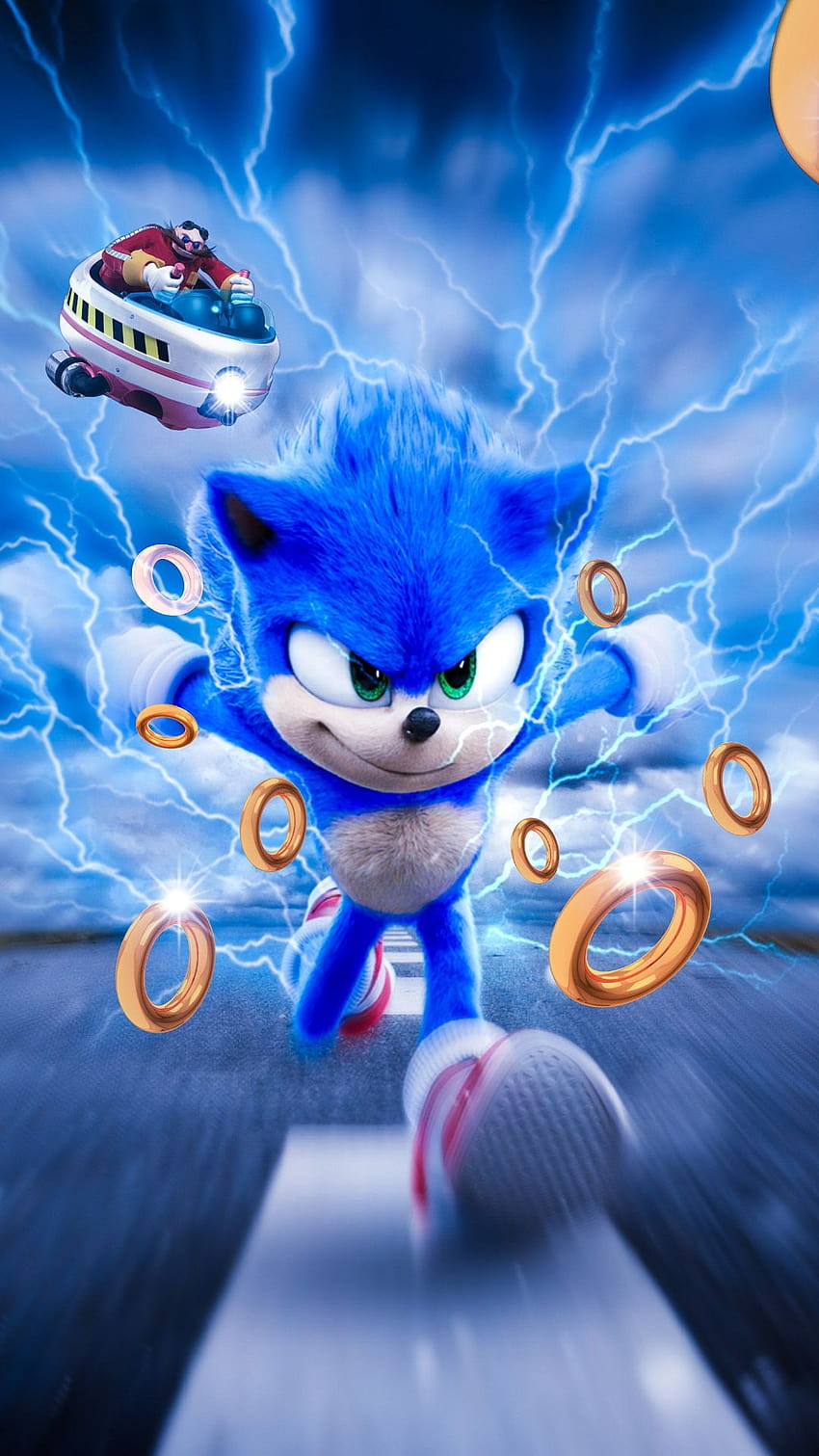 Sonic The Hedgehog, dźwiękowy jeż iPhone Tapeta na telefon HD