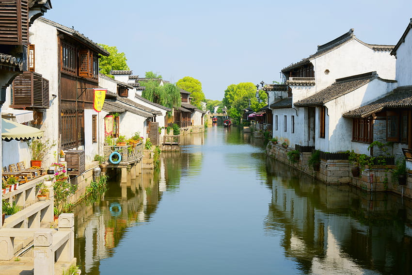 Suzhou canal, China HD wallpaper