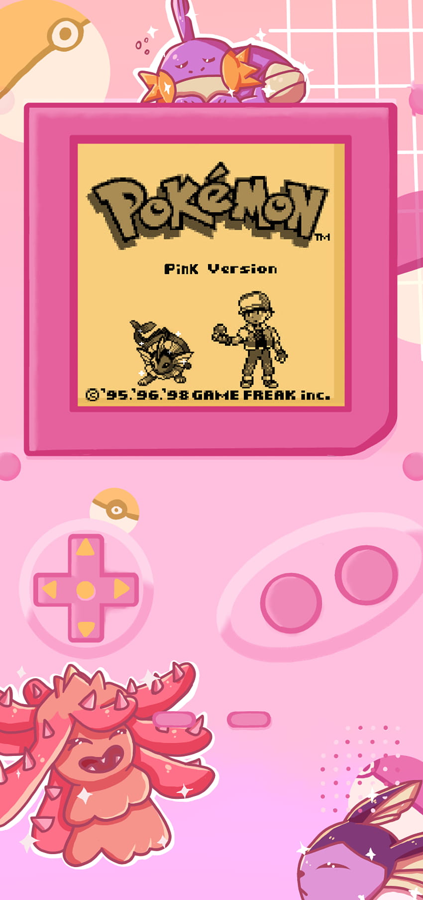 핑크 게임보이, 포켓몬 GBA HD 전화 배경 화면