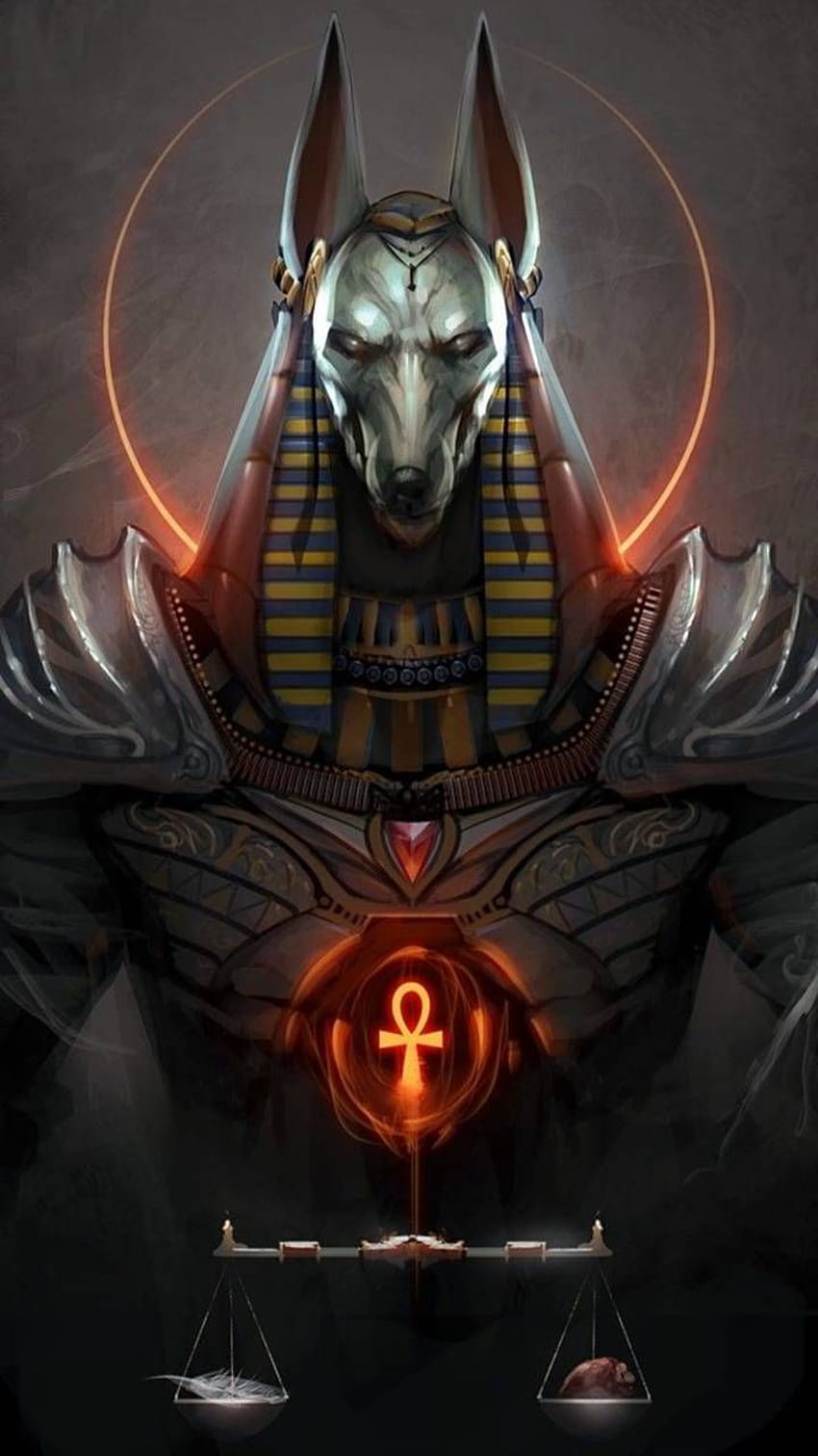 Anubis oleh georgekev, mitologi Mesir wallpaper ponsel HD