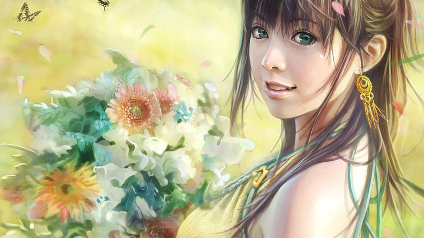 Japanese Woman, fantasy japanese girl art HD wallpaper