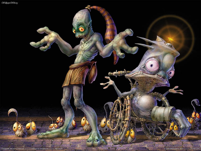 Oyunlar: Oddworld: Munchs Oddysee, nr. 30028, garip dünya tuhaf şeyleri yiyor HD duvar kağıdı
