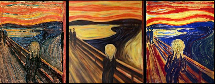 悲鳴の絵 エドヴァルド・ムンク 高画質の壁紙