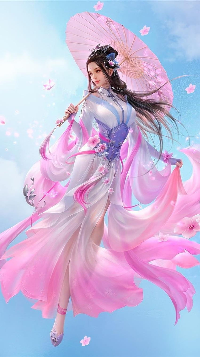 Chinese Girl , Backgrounds, fantasy oriental girl HD phone wallpaper