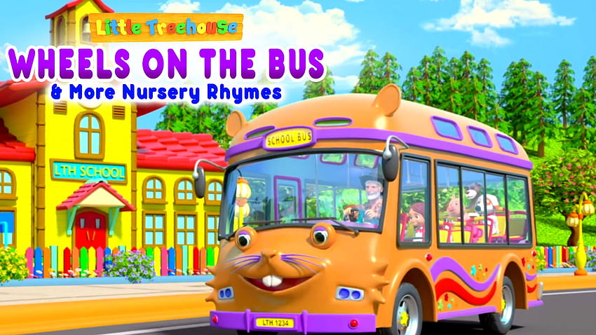 Watch Nursery Rhymes Time, wheels on the bus HD wallpaper