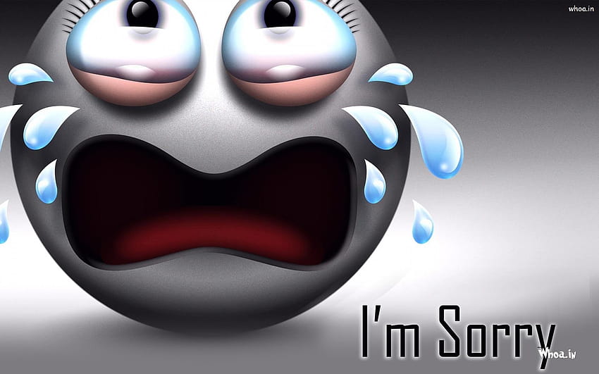 I M Sorry 3D With Sad Smily Face, am sorry HD wallpaper | Pxfuel