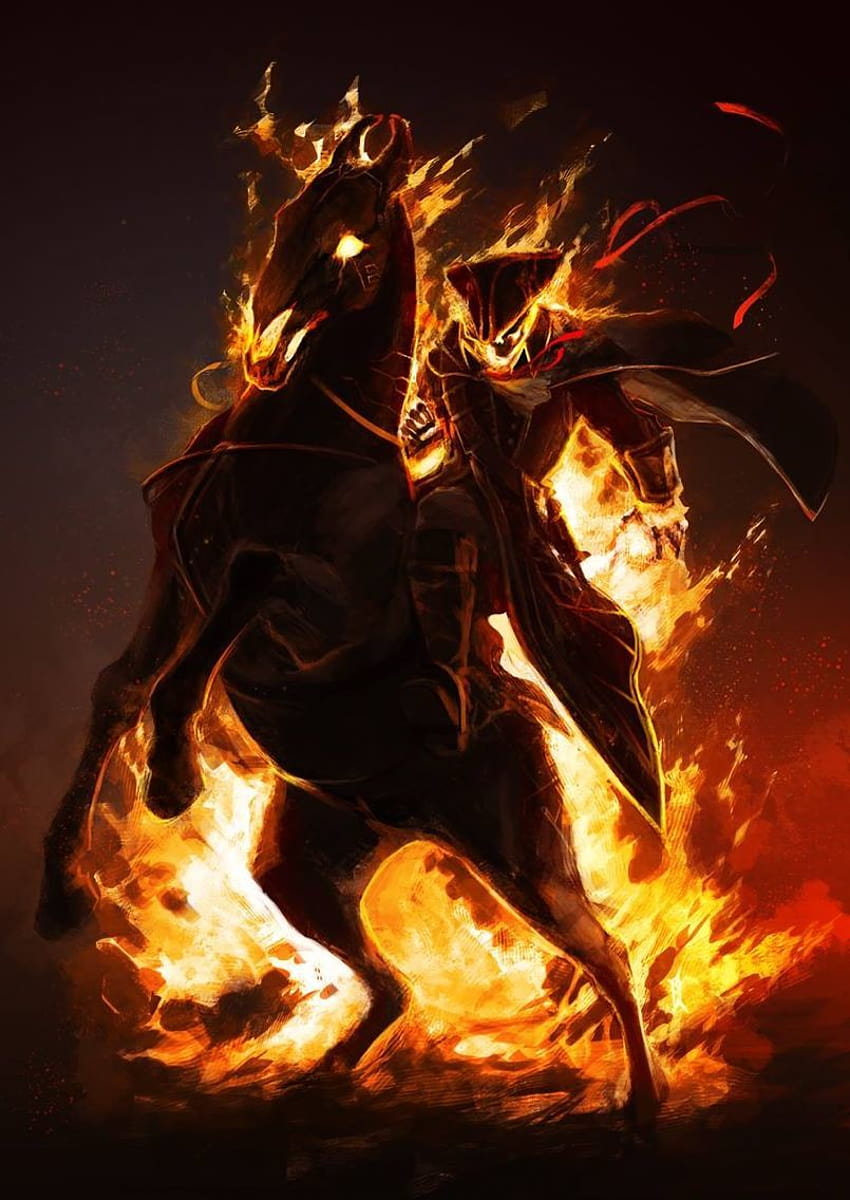 jacob Warlord on Undead, ghost rider horse HD phone wallpaper