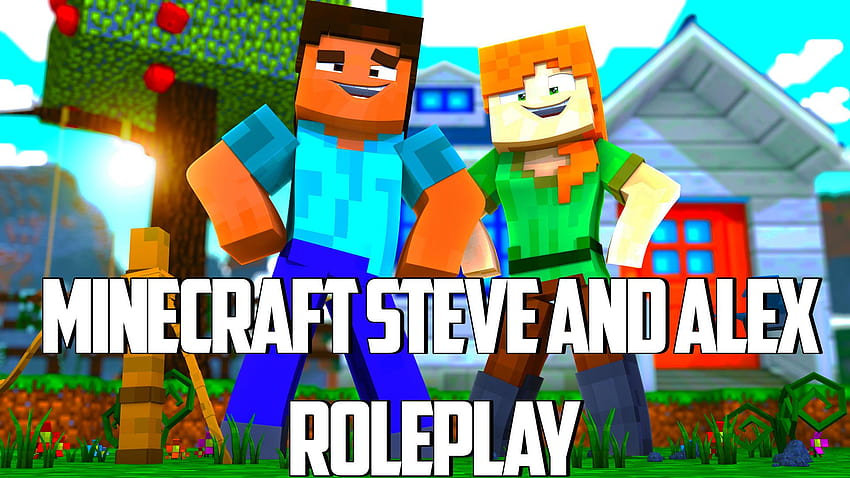 Guarda la clip: Steve e Alex, il matrimonio di Alex e Steve in Minecraft Sfondo HD